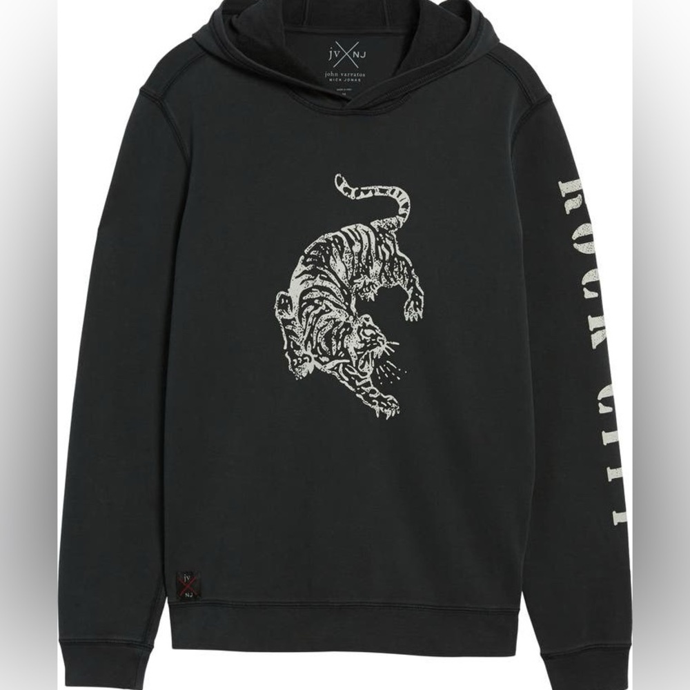 John Varvatos x Nick Jonas Detroit Rock City hoodie rare!